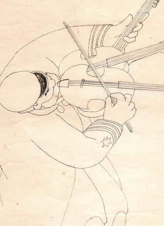 [Violinist] Chwast, Seymour. (b. 1931)  "Violinist" - Original Drawing