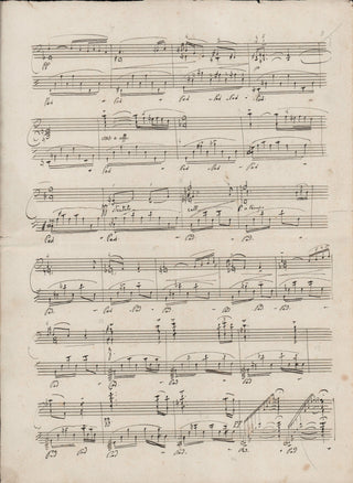 Cilea, Francesco. (1866-1950) Melodia - Autograph Musical Manuscript