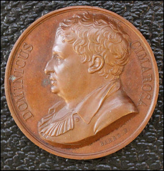 [Cimarosa, Domenico.  (1749-1801)] Barre, Jean-Jacques.  1818 Medal