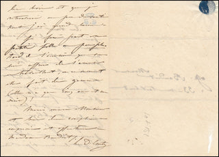 Cinti-Damoreau, Laure. (1801-1863) Autograph Letter