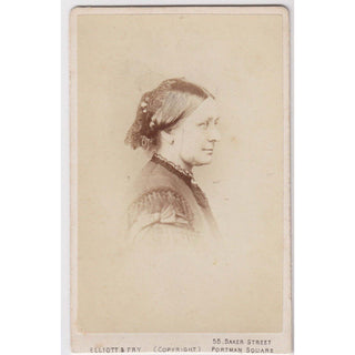 Schumann, Clara. (1819–1896) Carte de Visite Photograph