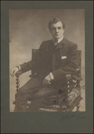 Clément, Edmond. (1867 - 1928) Signed Photograph, Inscribed to Marthe Chenal