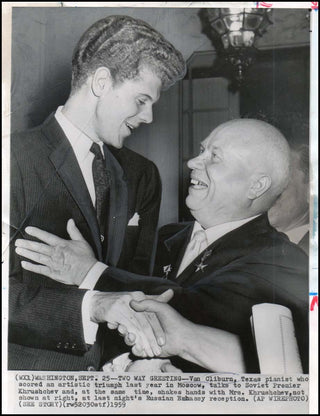 Cliburn, Van.   (1934 - 2013) Original Photograph with Khrushchev