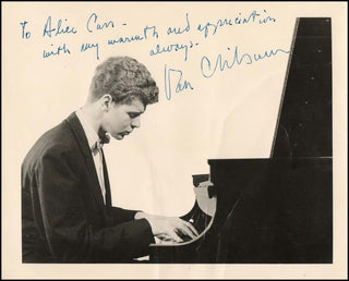 Cliburn, Van.   (1934 - 2013) Early Signed Photograph and White House Invitation