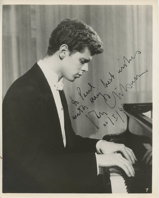 Cliburn, Van. (1934–2013) Early Signed photograph