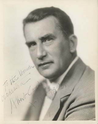 Coates, Albert. (1882–1953) "To the wonder orchestra" - Signed Photograph