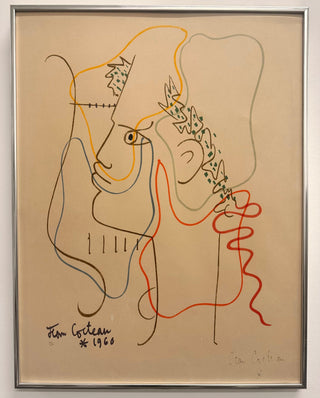 Cocteau, Jean. (1889–1963)  "Orphée" - Signed Color Lithograph, 1960