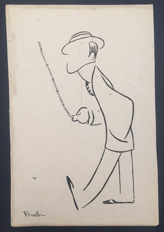 [Cohan, George. M. (1878-1942)] Frueh, Alfred. (1880–1968) Original Caricature Print from "Stage Folk"