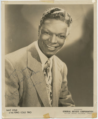 Cole, Nat King. (1919–1965) Signed Photograph