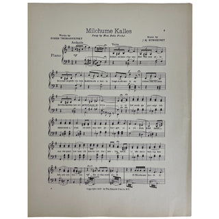 [Yiddish Sheet Music] Thomashefsky, Boris. (1866–1939) & Perlmutter, Arnold. (1859–1953) & Wohl, Herman. (1877–1936) & Rumshinsky, Joseph. (1881–1956) Collection of Yiddish Sheet Music