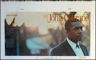 [Jazz &amp; Song] Coltrane, John. (1926–1967) "Rain or Shine" Album Art Proof - SIGNED