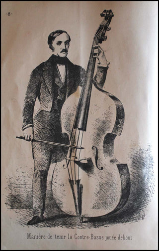 [Contrabass] Labro, Nicolas Charles. (1810 - 1882) MÉTHODE DE CONTRE-BASSE, DÉDIÉE À MONSIEUR D. AUBERT