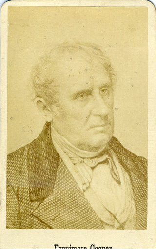 Cooper, James Fenimore. (1789–1851) Original CDV Photograph