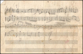 Copland, Aaron. (1900–1990) [Britten, Benjamin. (1913–1976)] Autograph Manuscript Fragment