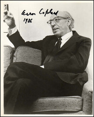 Copland, Aaron. (1900–1990) Signed Photograph