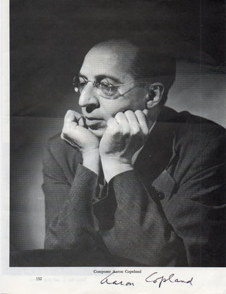 Copland, Aaron. (1900–1990) Signed Photograph