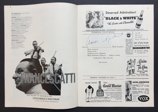 Copland, Aaron. (1900–1990) & Kogan, Leonid. (1924–1982) Signed Carnegie Hall Program