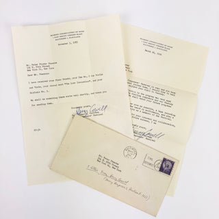 Cowell, Henry. (1897–1965) Two Typed Letters Signed to Peter Pindar Stearns