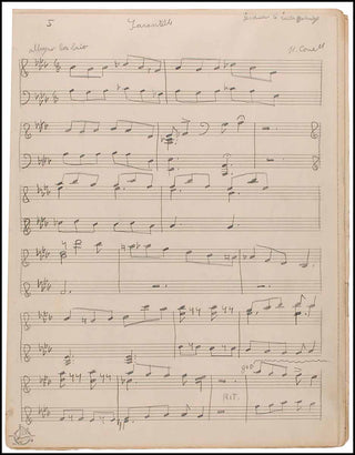 Cowell, Henry. (1897 - 1965) Encores. Opus I. - Autograph Manuscript and Archive