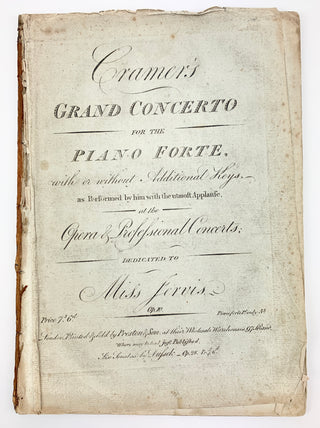 Cramer, Johann Baptist. (1771–1858) & Giornovichi, Giovanni (?1747–1804) & Schwarz, Charles (?–?)  Collection of 15 first and early editions for piano