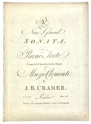 Cramer, Johann Baptist. (1771–1858) & Giornovichi, Giovanni (?1747–1804) & Schwarz, Charles (?–?)  Collection of 15 first and early editions for piano