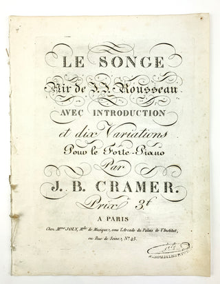 Cramer, Johann Baptist. (1771–1858) & Giornovichi, Giovanni (?1747–1804) & Schwarz, Charles (?–?)  Collection of 15 first and early editions for piano