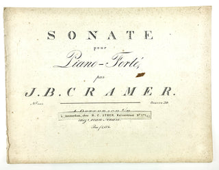 Cramer, Johann Baptist. (1771–1858) & Giornovichi, Giovanni (?1747–1804) & Schwarz, Charles (?–?)  Collection of 15 first and early editions for piano