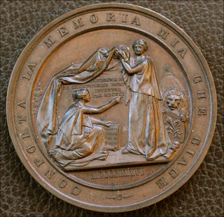 [Piano] [Cristofori, Bartolomeo. (1655 - 1731)] Cavoti-Bortone-Gori. Commemorative Medal honoring the inventor of the Piano