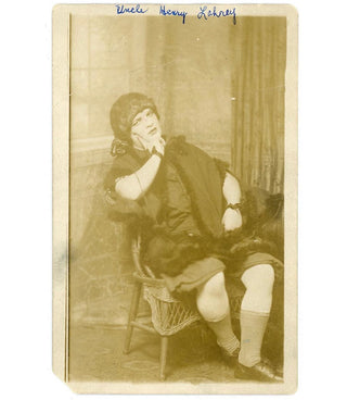 [Gender] [Undercover] Postcard Photograph of a Policeman Dressed as a Woman