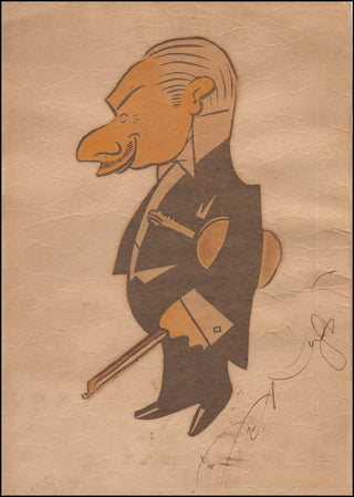 Cugat, Xavier. (1900-1990) Unusual Signed Caricature