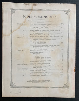 Cui, César. (1835–1918) Scherzando Giocoso pour Piano. Op. 29 (No. 2)