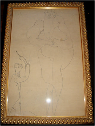 Cummings, E.E. (1894 - 1962) Original Drawing. "Diva" c. 1925