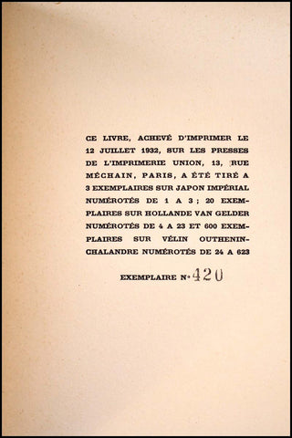 [Visual Arts] Dalí, Salvador. (1904–1989) "Babaouo" - Signed and Inscribed to Gaston Bergeri