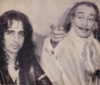 Dalí, Salvador. (1904–1989) & Cooper, Alice. (b. 1948) Original Photograph