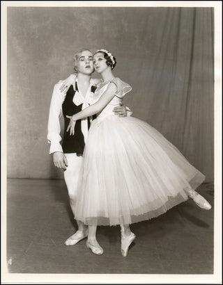 [Ballet Russe de Monte Carlo] Danilova, Alexandra. (1903–1997); Eglevsky, André. (1917–1977) Three Original Photographs from "Les Sylphides."