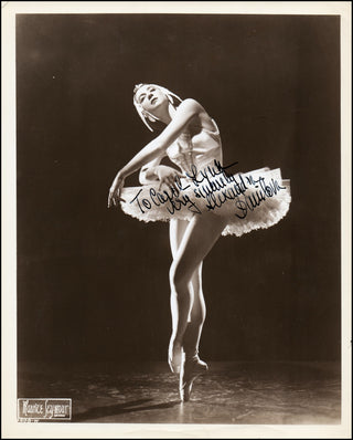 [Ballets Russes] Danilova, Alexandra. (1903–1997) Signed Costume Photograph