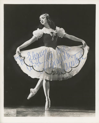 Danilova, Alexandra. (1903–1997) Signed Costume Photograph