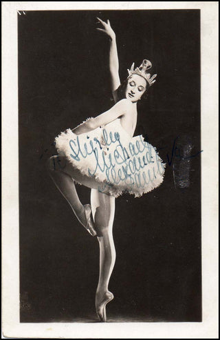 [Dance] Danilova, Alexandra. (1903–1997) Signed Costume Photograph