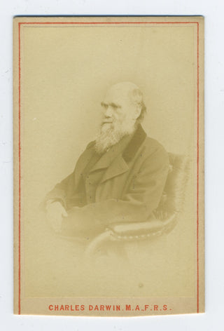 Darwin, Charles. (1809–1882) Carte de Visite Photograph