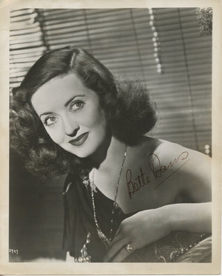 Davis, Bette. (1908–1989) Signed Photograph