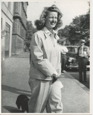 Davis, Bette. (1908–1989) Candid Photograph