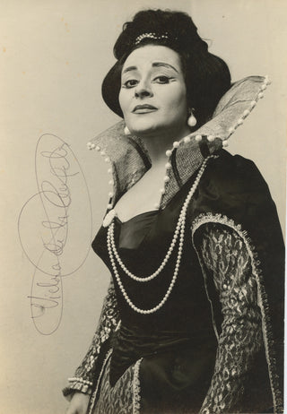 De Los Angeles, Victoria. (1923–2005) Signed Photograph as Donna Anna