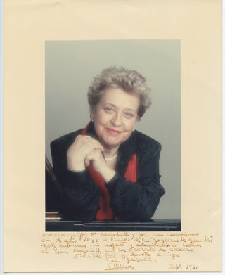 De Larrocha, Alicia. (1923–2009) [Magaloff, Nikita. (1912–1992)] Signed Photograph