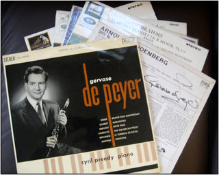 Peyer, Gervase de. (b. 1926) Collection of Signed LP Recordings