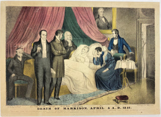 [Harrison, William Henry. (1773 – 1841]) [Currier, Nathaniel. (1818 - 1888)] "Death of Harrison, April 4 A.D. 1841"