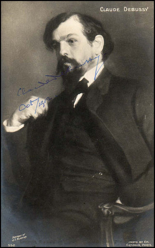 Debussy, Claude. (1862-1918) Signed Portrait