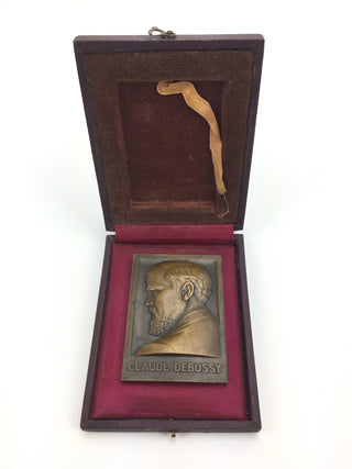 Debussy, Claude. (1862–1918) Portrait Medal Plaquette