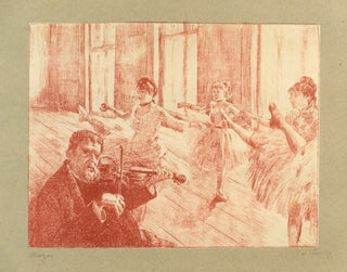 [Music Iconography] Degas, Edgar. (1834 - 1917) & Thornley, Georges William. (1857 - 1935) Répétition ("The Rehearsal"), 1888