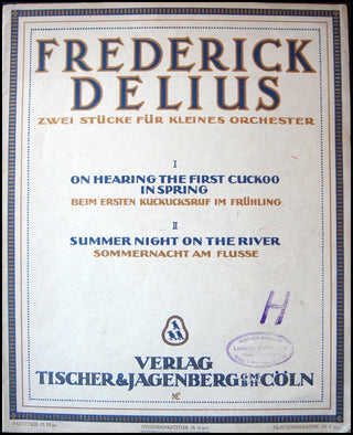 Delius, Frederick. (1862–1934) On hearing the first cuckoo in spring