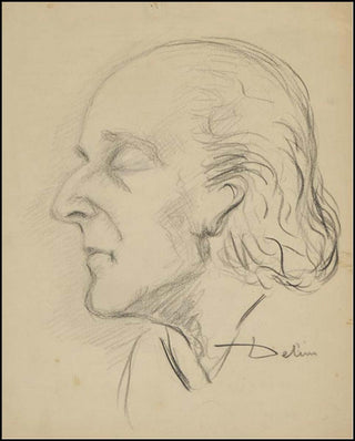 Delius, Frederick. (1862–1934) Original From Life Portrait Drawing